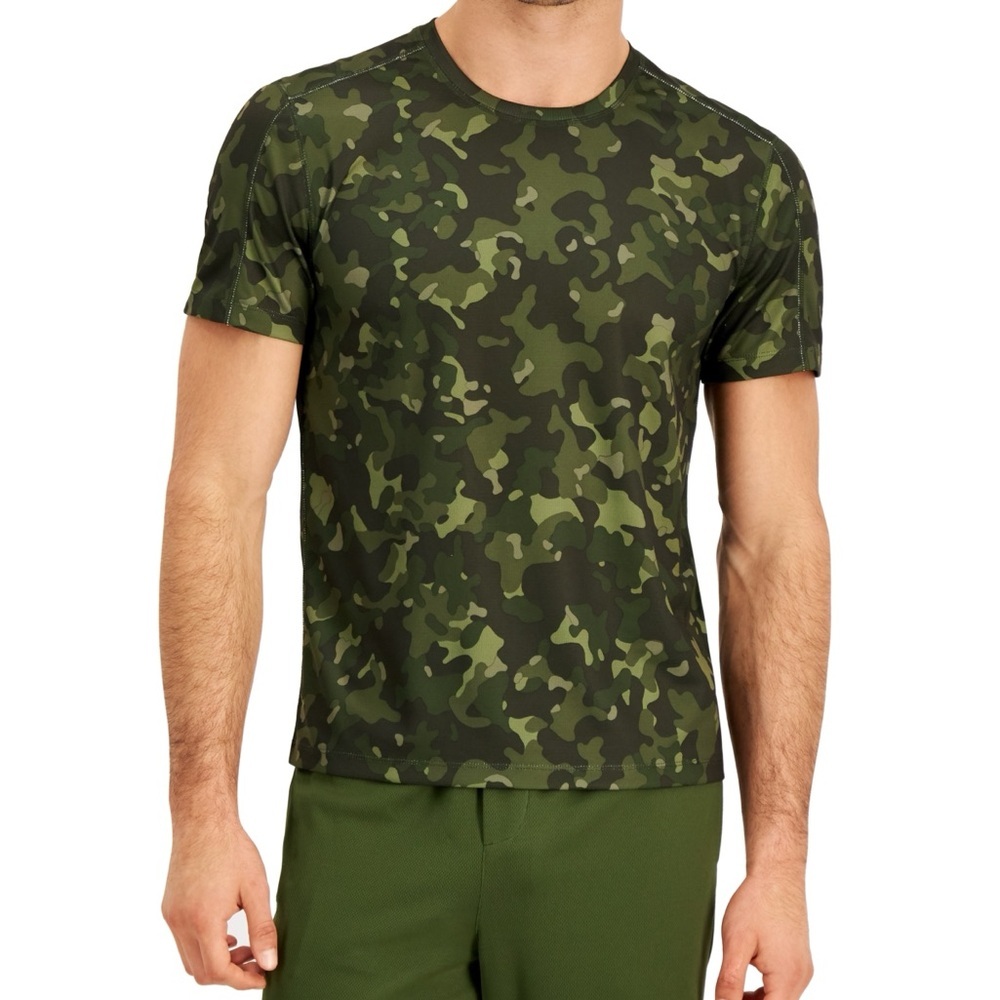 ID Ideology Men's Birdseye Printed Training T-Shirt Size L